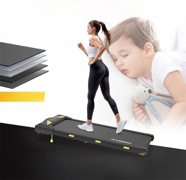 Уцінка! Бігова доріжка Freepi F1, 550 W, 0.75 HP, 6 км/год, з нахилом та пультом, до 130 кг, компактна, тиха 1108256 фото
