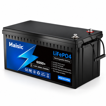Акумулятор LiFePO4 Haisic 12.8V 200Ah 2560Wh з BMS, активним балансиром 5А та Bluetooth, для інвертора і ДБЖ 1009262 фото