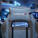 Геймерское компьютерное кресло ThroneX с подножкой и массажной подушкой, ткань, до 130 кг, голубовато-серое для гейминга, работы за ПК и домашнего офиса 17032620 фото 3