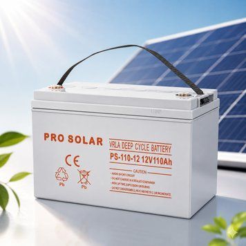 Аккумулятор Volt Polska DEEP CYCLE VPRO SOLAR 12В 110A VRLA, Гелевый аккумулятор для котла, ИБП, UPS, солнечных систем, инвертора, тяговый аккумулятор глубокого разряда 1505261 фото