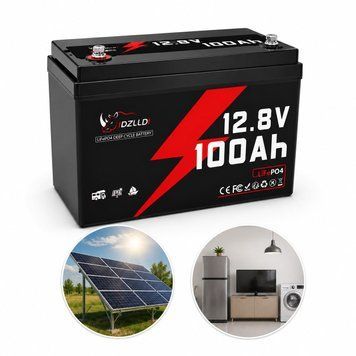Аккумулятор Idzlldi 12.8В 100A LiFePO4 со встроенной BMS &ndash; для инвертора, солнечных систем и резервного питания 2811251 фото