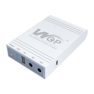 ИБП для роутера, кассового аппарата, камеры, повербанк WGP Mini UPS USB, DC (5V+9V+12V) 10400mAh Белый 01072025 фото