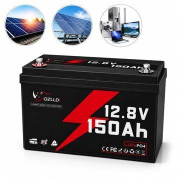 LiFePO4 аккумулятор 12.8В 150A Idzlldi Deep Cycle с BMS и защитой от холода для инвертора, ИБП, солнечных панелей, резервного питания дома 2005261 фото