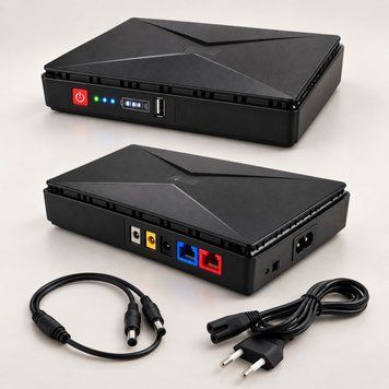 Міні-UPS Andowl Q-UP900X1 10000 мА&middot;год, ДБЖ для роутера, модему та оптики 12В/9В/5В, безперебійне живлення з USB 2809261 фото