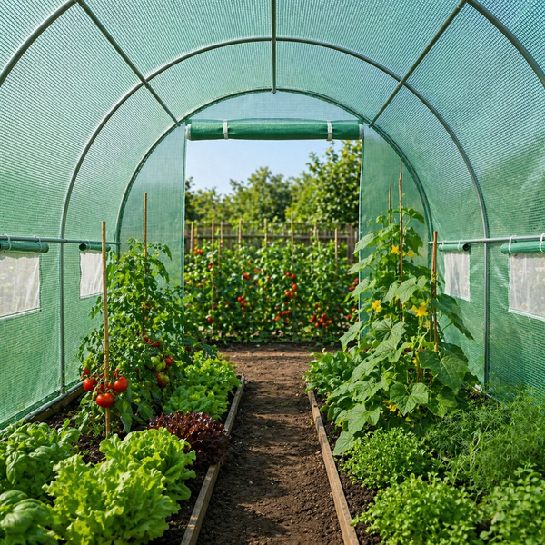 Усиленная теплица 10 м&sup2; с каркасом 400&times;250&times;200 &mdash; крепкая, армированная пленка, идеальная для урожая 2006262 фото