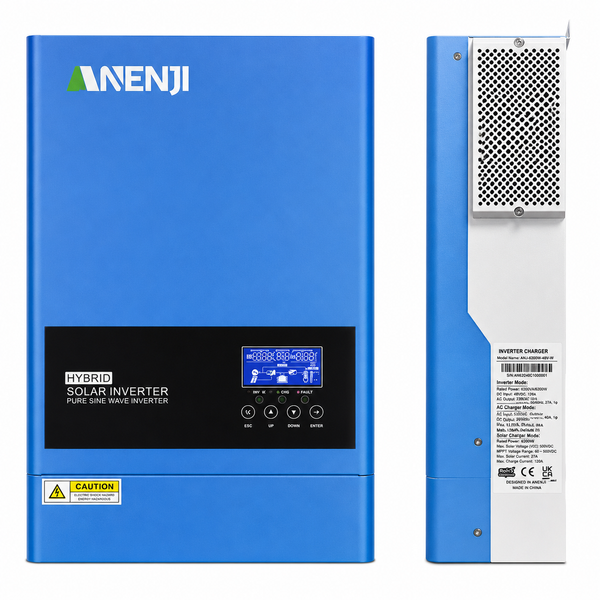 6.2 кВт Anenji Wi-Fi + DAH Solar LiFePO₄ 51.2V 100Ah (5.12 кВт&middot;год) &mdash; комплект резервного живлення, гібридний інвертор, UPS, для будинку, квартири, сонячних панелей і генератора 3107262 фото