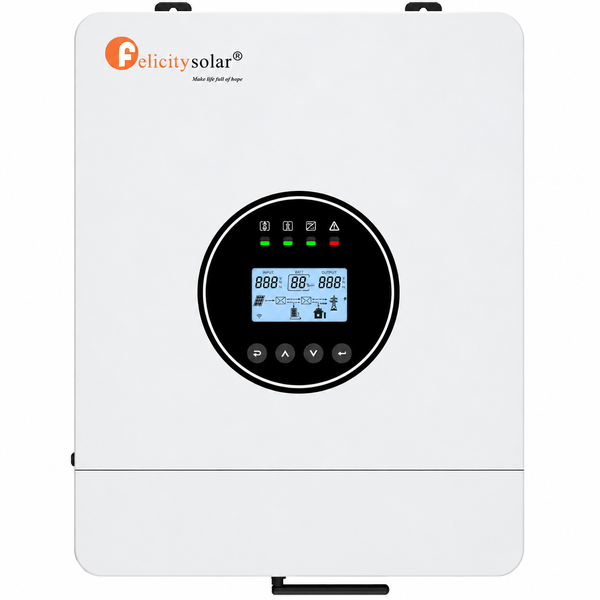 Гибридный инвертор Felicity Solar IVEM6048-II 6000 Вт 48В, MPPT 120А, Wi-Fi, подмешивание, ИБП, чистая синусоида 810261 фото